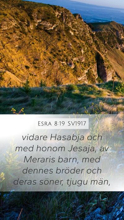 Esra 8:19 SV1917 Bible Verse Image