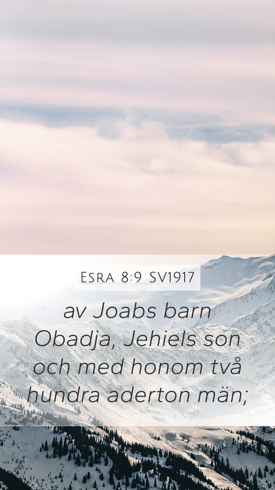Esra 8:9 SV1917 Bible Verse Image