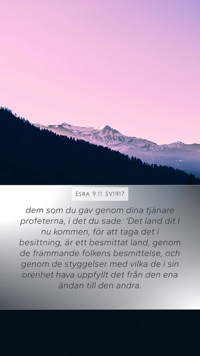 Esra 9:11 SV1917 Bible Verse Image