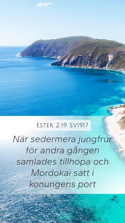 Ester 2:19 SV1917 Bible Verse Image