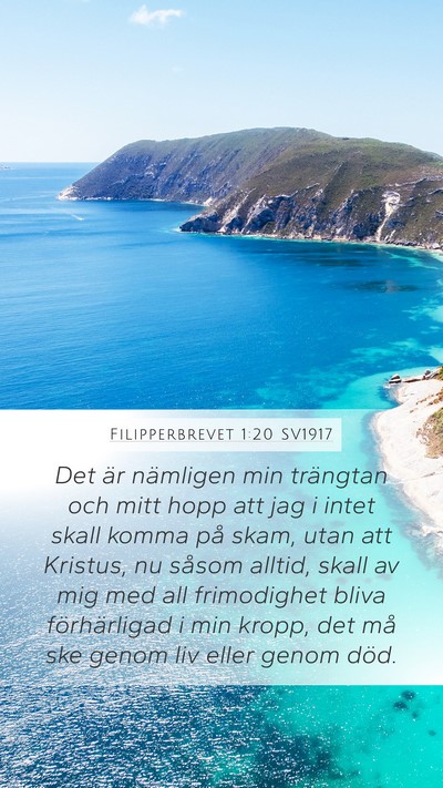 Filipperbrevet 1:20 SV1917 Bible Verse Image