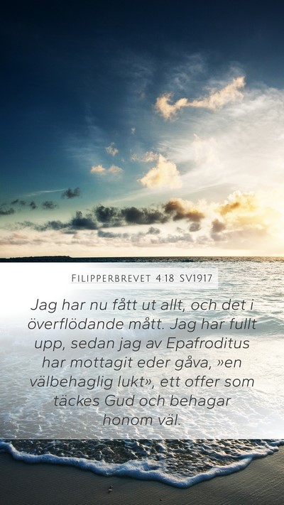 Filipperbrevet 4:18 SV1917 Bible Verse Image