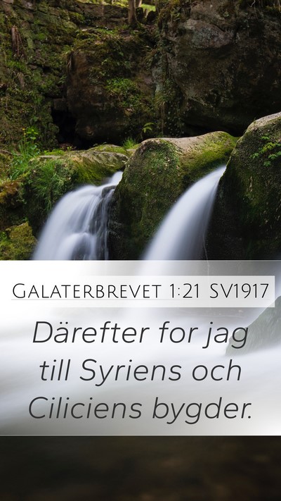 Galaterbrevet 1:21 SV1917 Bible Verse Image