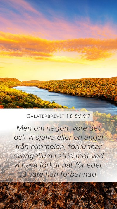 Galaterbrevet 1:8 SV1917 Bible Verse Image