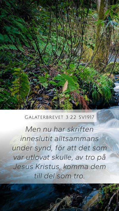 Galaterbrevet 3:22 SV1917 Bible Verse Image
