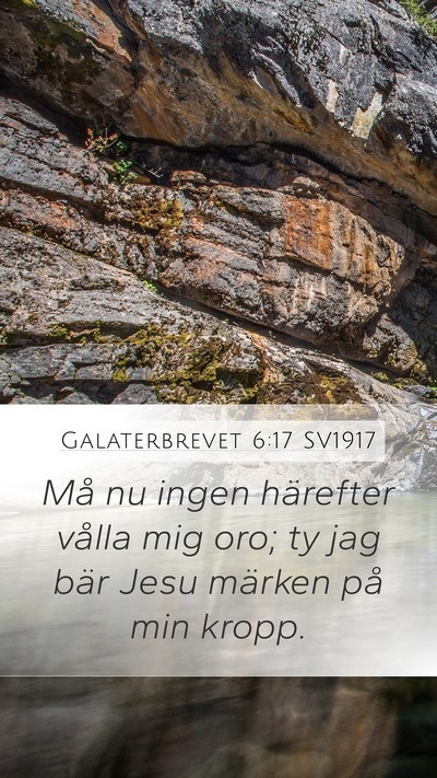 Galaterbrevet 6:17 SV1917 Bible Verse Image