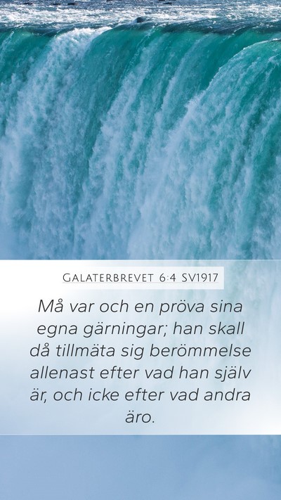 Galaterbrevet 6:4 SV1917 Bible Verse Image