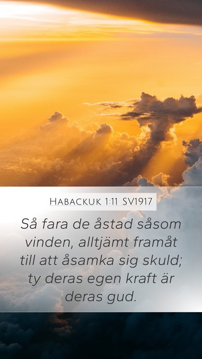 Habackuk 1:11 SV1917 Bible Verse Image