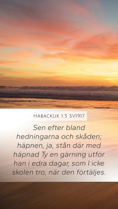 Habackuk 1:5 SV1917 Bible Verse Image