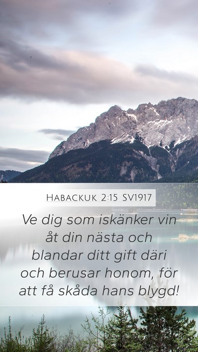 Habackuk 2:15 SV1917 Bible Verse Image
