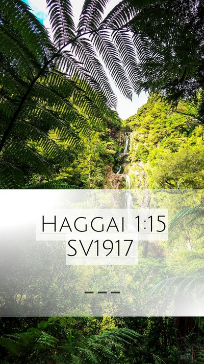 Haggai 1:15 SV1917 Bible Verse Image
