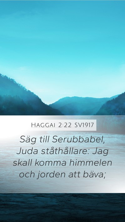 Haggai 2:22 SV1917 Bible Verse Image