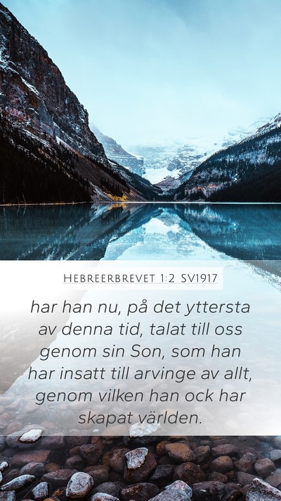 Hebreerbrevet 1:2 SV1917 Bible Verse Image