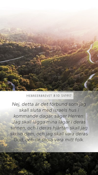 Hebreerbrevet 8:10 SV1917 Bible Verse Image