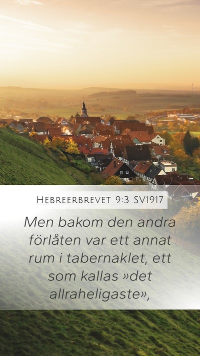 Hebreerbrevet 9:3 SV1917 Bible Verse Image