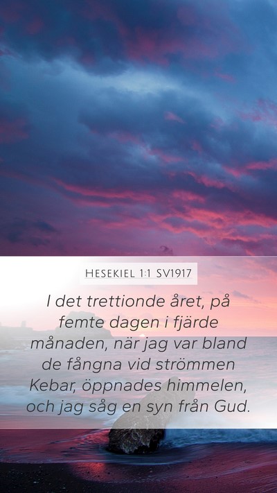 Hesekiel 1:1 SV1917 Bible Verse Image