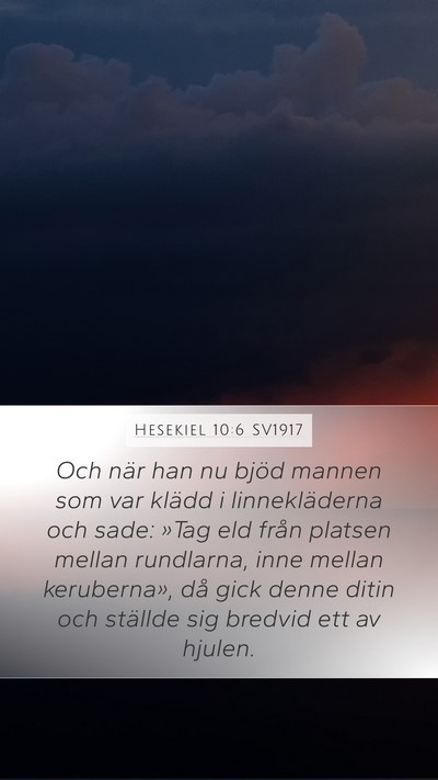 Hesekiel 10:6 SV1917 Bible Verse Image