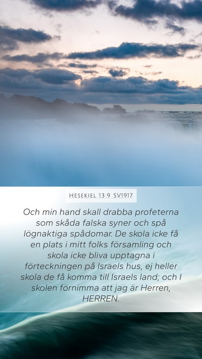 Hesekiel 13:9 SV1917 Bible Verse Image