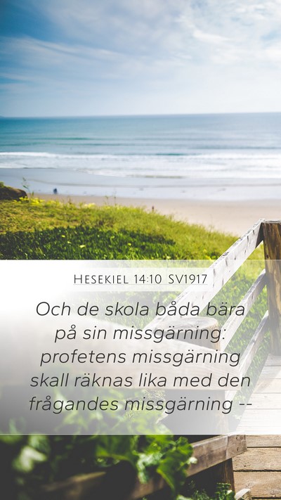 Hesekiel 14:10 SV1917 Bible Verse Image