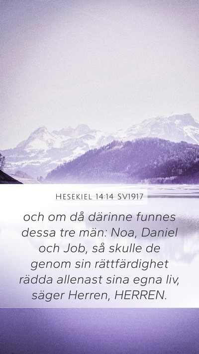 Hesekiel 14:14 SV1917 Bible Verse Image