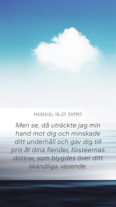 Hesekiel 16:27 SV1917 Bible Verse Image