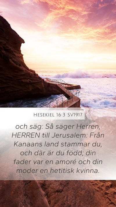 Hesekiel 16:3 SV1917 Bible Verse Image