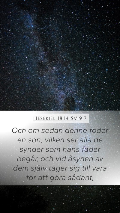 Hesekiel 18:14 SV1917 Bible Verse Image