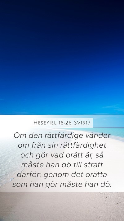 Hesekiel 18:26 SV1917 Bible Verse Image