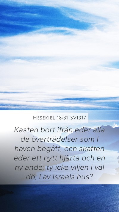 Hesekiel 18:31 SV1917 Bible Verse Image