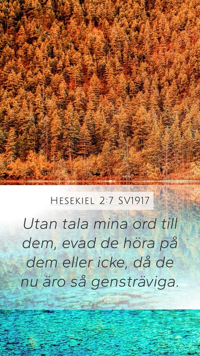 Hesekiel 2:7 SV1917 Bible Verse Image