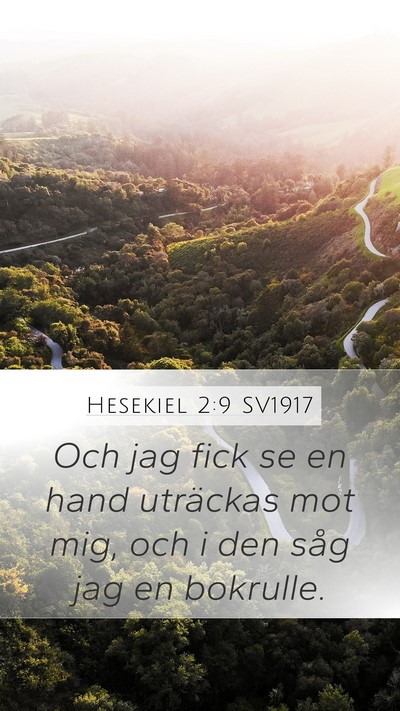 Hesekiel 2:9 SV1917 Bible Verse Image
