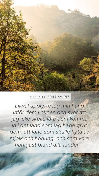 Hesekiel 20:15 SV1917 Bible Verse Image