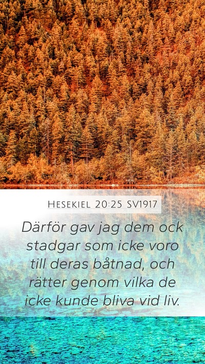 Hesekiel 20:25 SV1917 Bible Verse Image
