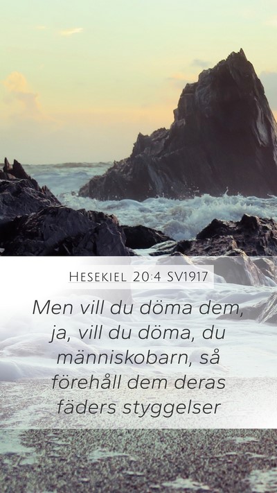 Hesekiel 20:4 SV1917 Bible Verse Image