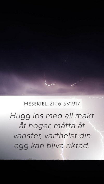 Hesekiel 21:16 SV1917 Bible Verse Image