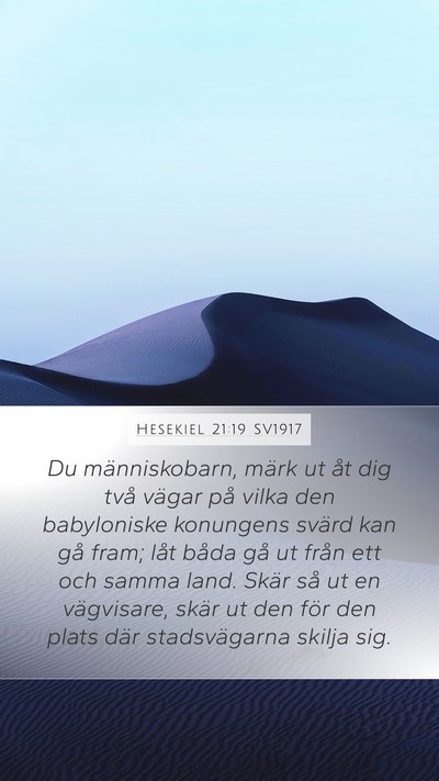 Hesekiel 21:19 SV1917 Bible Verse Image