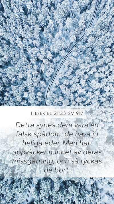 Hesekiel 21:23 SV1917 Bible Verse Image