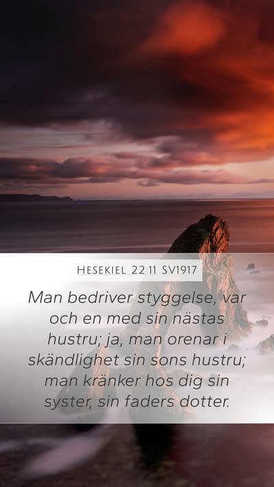 Hesekiel 22:11 SV1917 Bible Verse Image