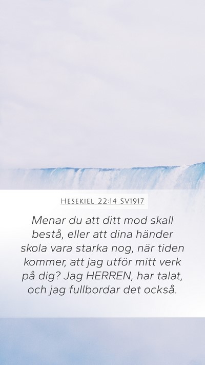 Hesekiel 22:14 SV1917 Bible Verse Image