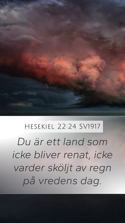 Hesekiel 22:24 SV1917 Bible Verse Image
