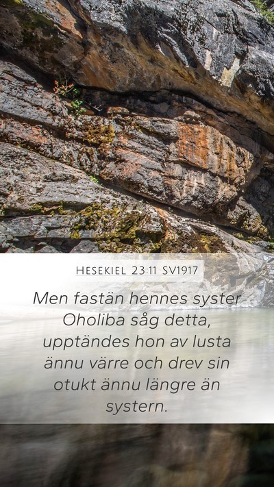 Hesekiel 23:11 SV1917 Bible Verse Image