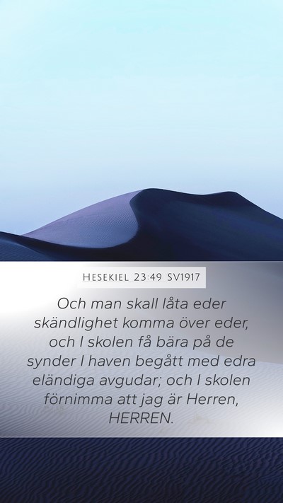 Hesekiel 23:49 SV1917 Bible Verse Image