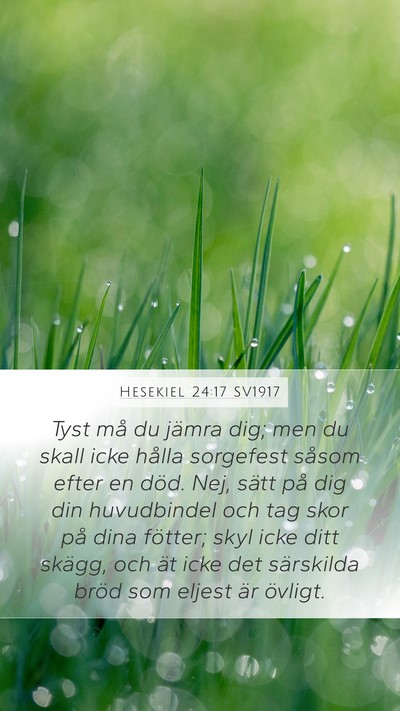 Hesekiel 24:17 SV1917 Bible Verse Image