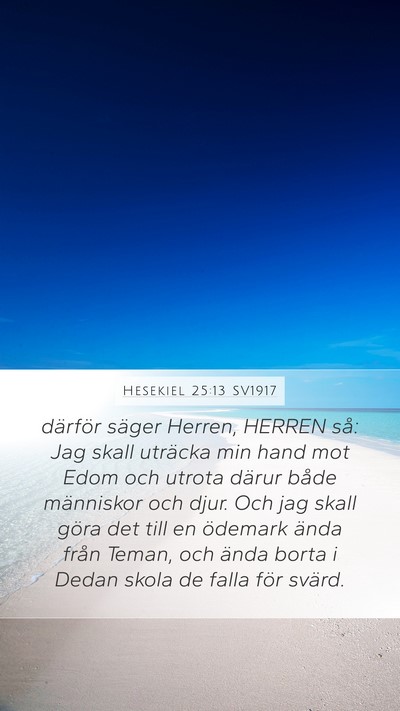 Hesekiel 25:13 SV1917 Bible Verse Image