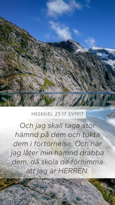 Hesekiel 25:17 SV1917 Bible Verse Image