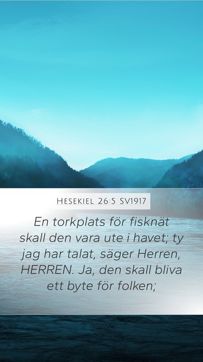 Hesekiel 26:5 SV1917 Bible Verse Image