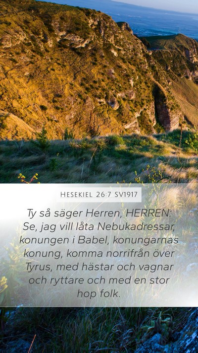 Hesekiel 26:7 SV1917 Bible Verse Image