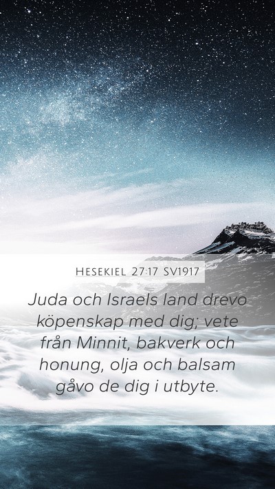 Hesekiel 27:17 SV1917 Bible Verse Image