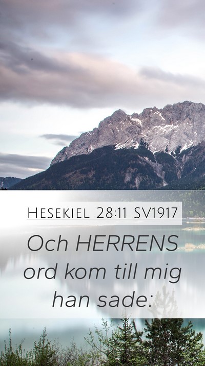Hesekiel 28:11 SV1917 Bible Verse Image