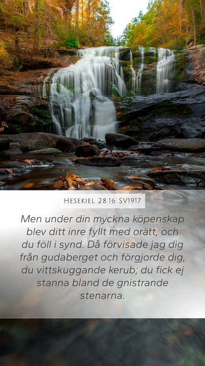 Hesekiel 28:16 SV1917 Bible Verse Image